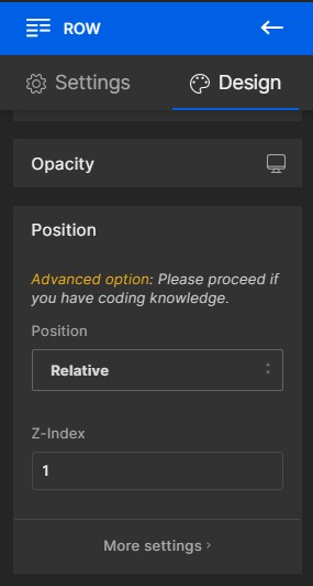GemPages position settings