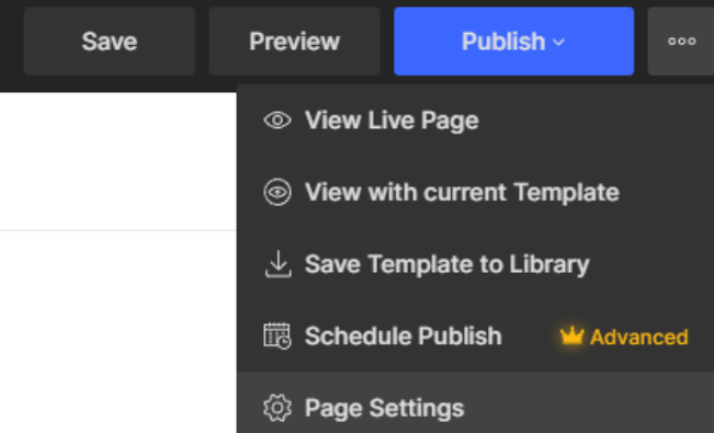 GemPages Page Settings