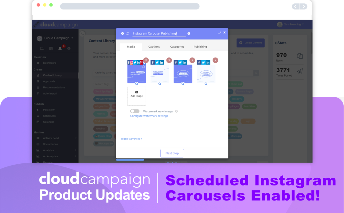 Set Default Post Time on Calendar - Cloud Campaign updates